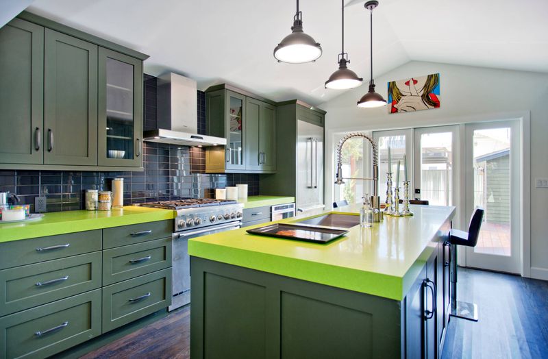 Lime Green Countertops