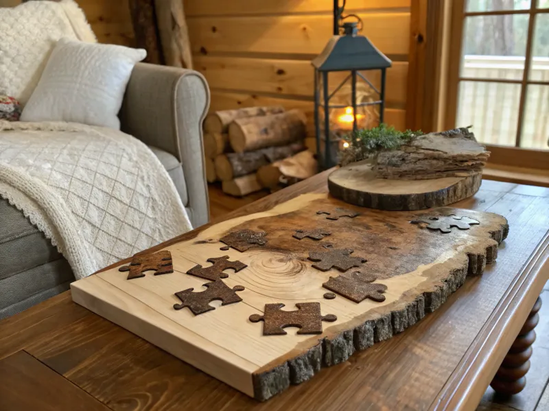 Live Edge Wooden Puzzle