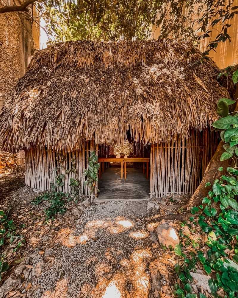 Maya Thatched Roof House