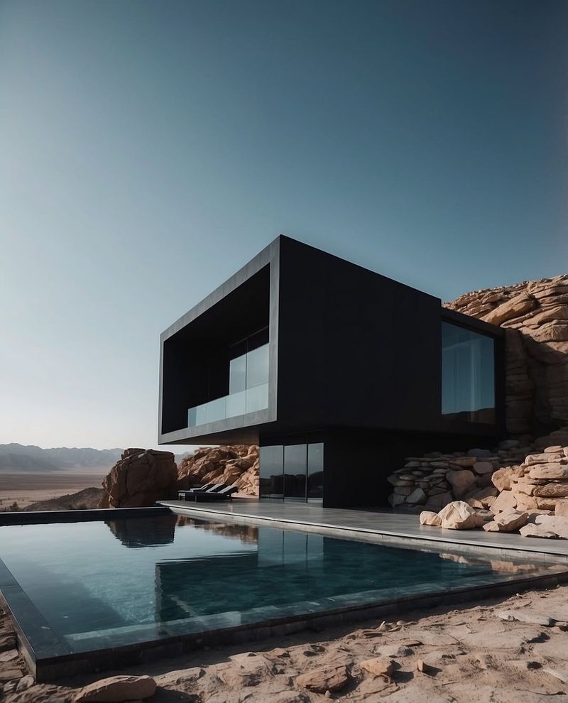 Minimalist Black Water Pool