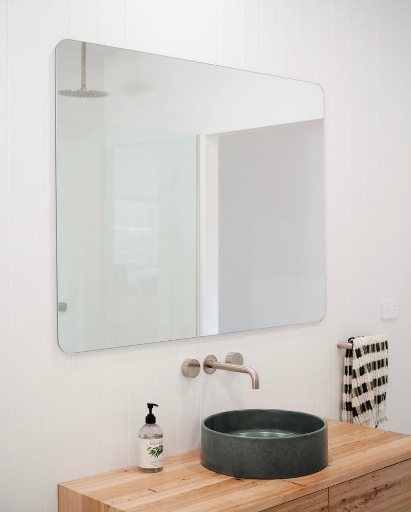 Minimalist Frameless Mirror