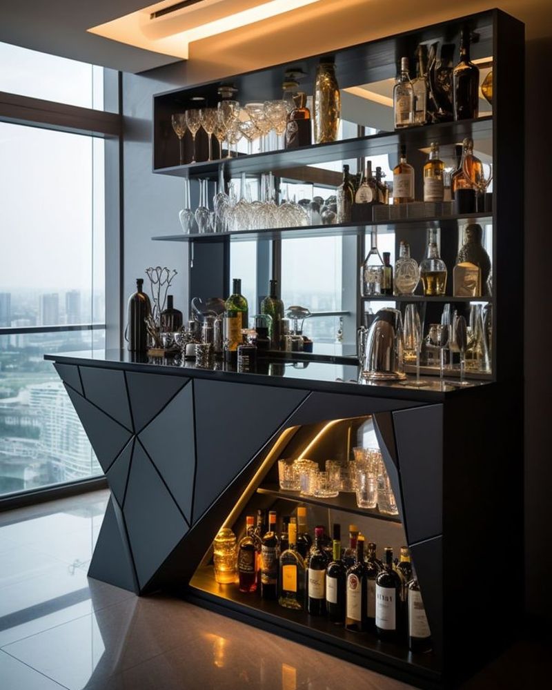 Modern Geometric Bar