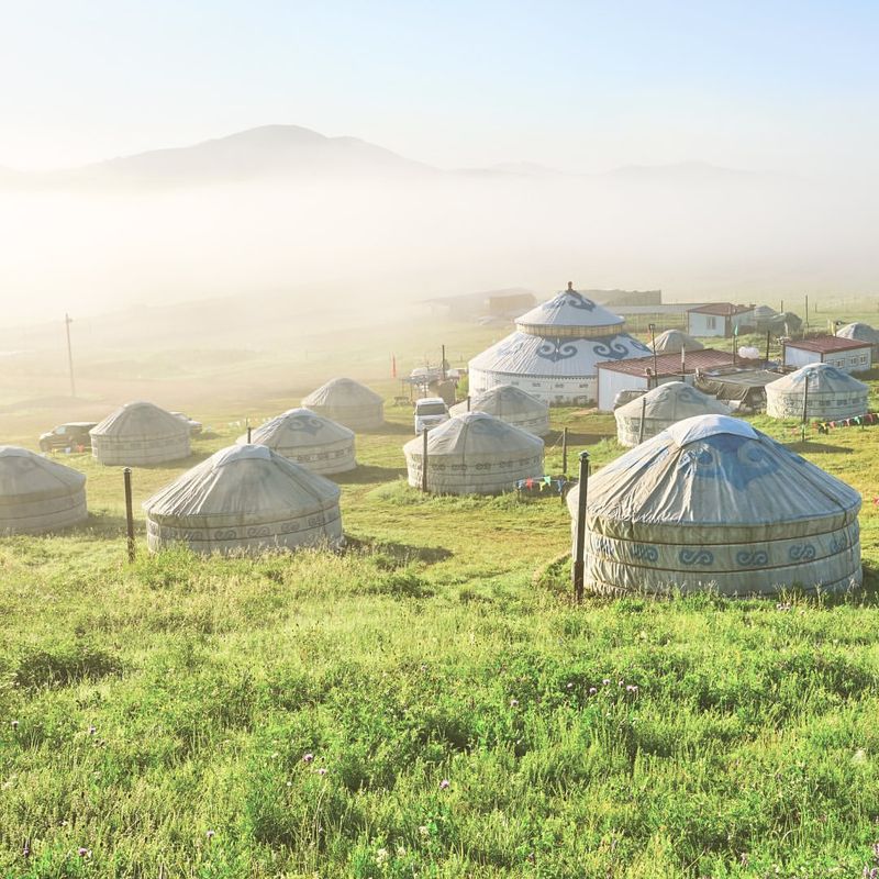 Mongolian Yurt in the Steppes