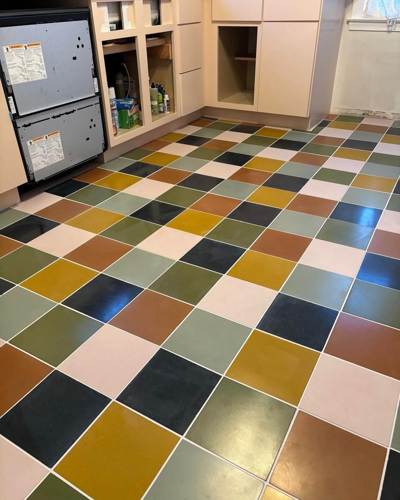 Multicolored Tile Floor