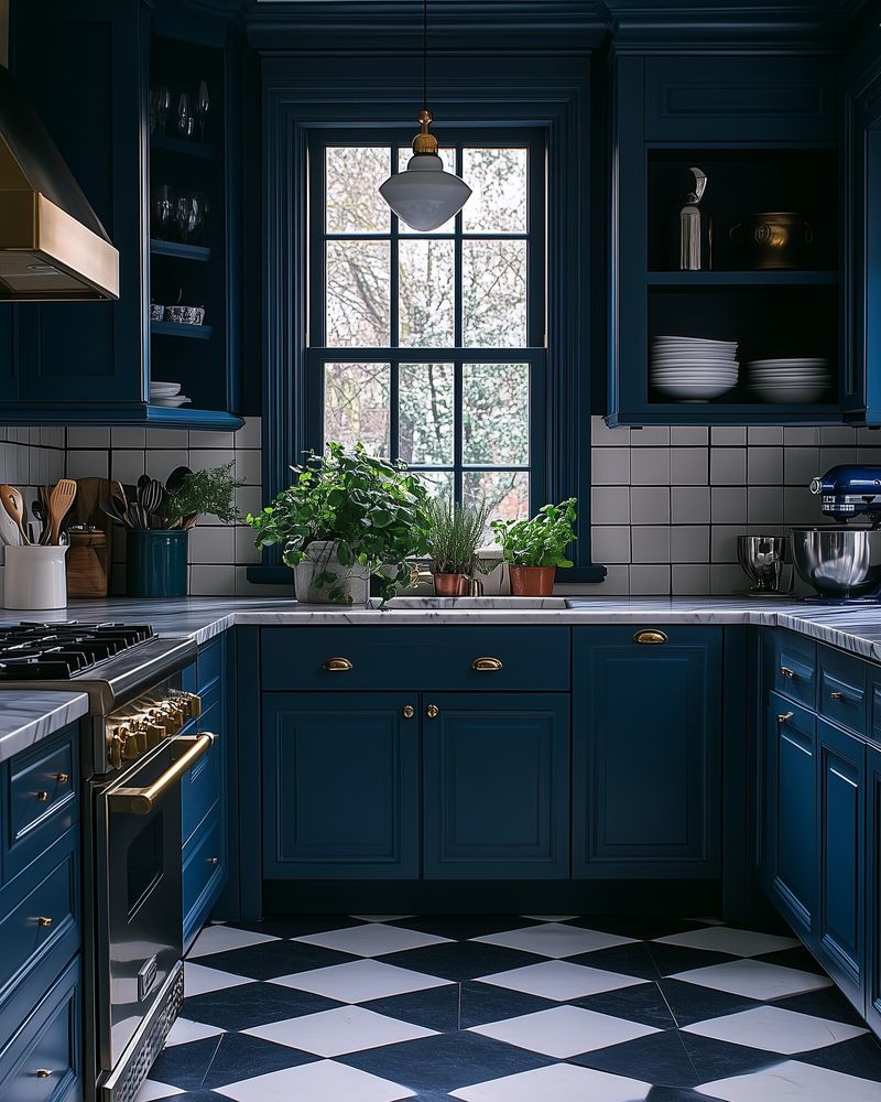 Navy Blue Cabinetry