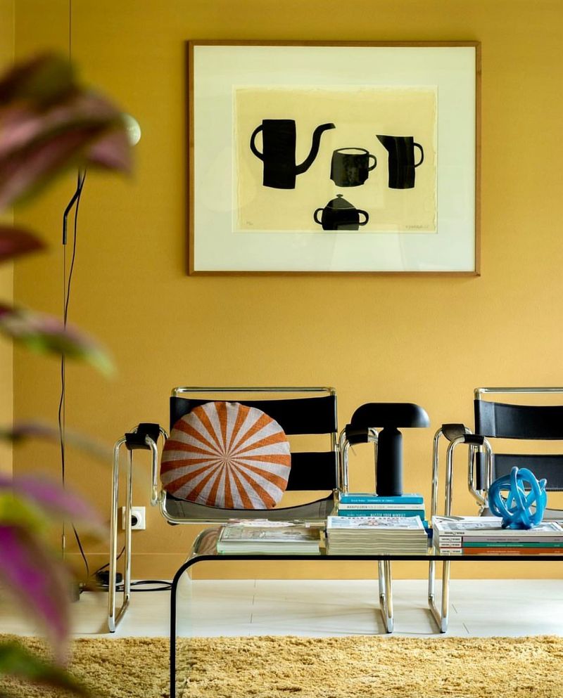 Ochre Accent Wall