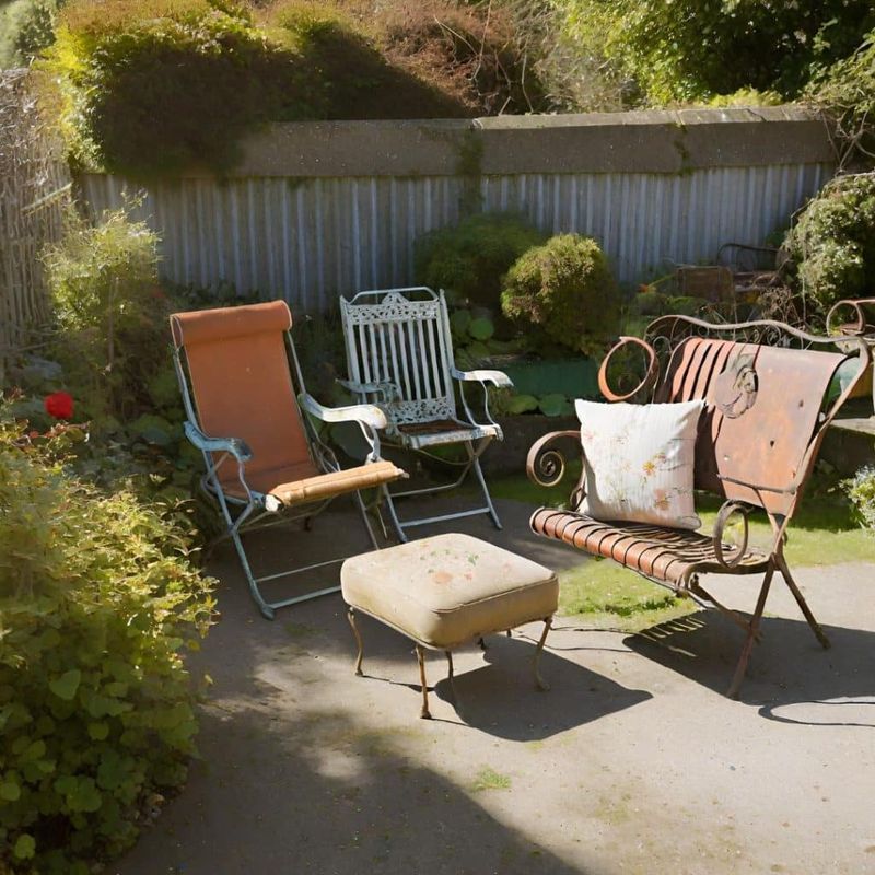 Old and Worn Garden Furniture