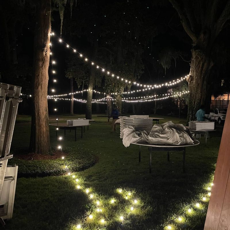 Outdoor Fairy Light Canopy