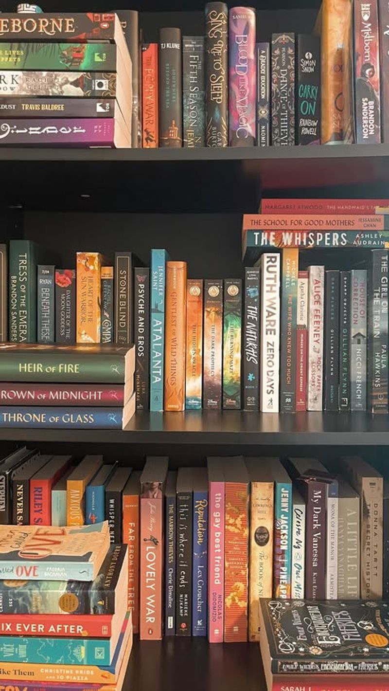 Overfilled Bookshelves