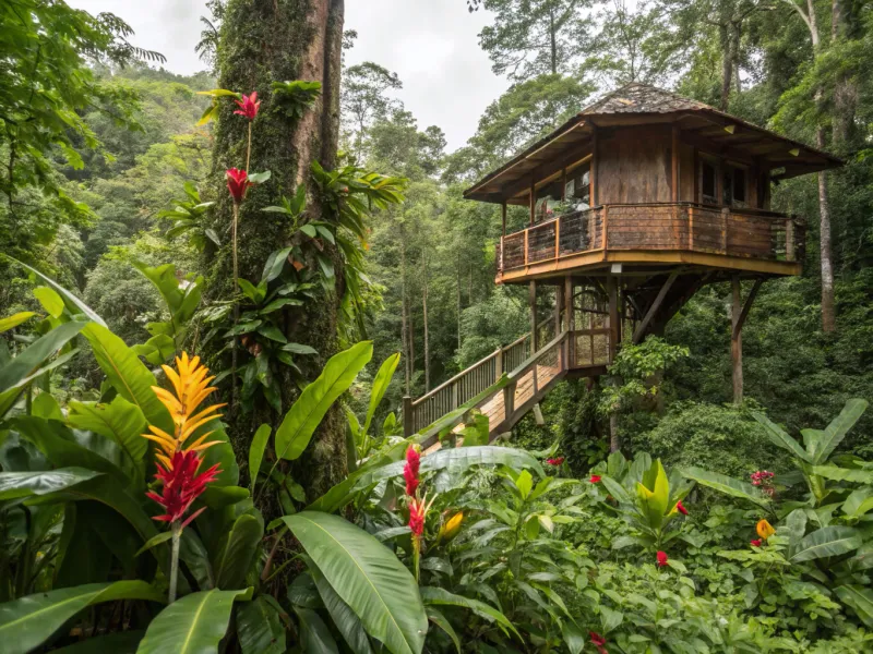 Papua New Guinea Tree Canopy House