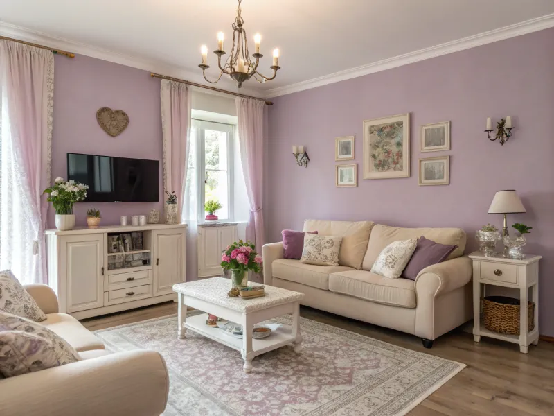 Pastel Purple living room