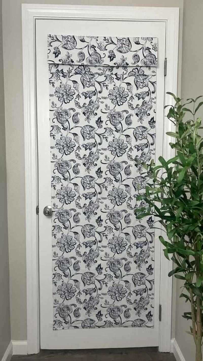 Patterned Fabric Door