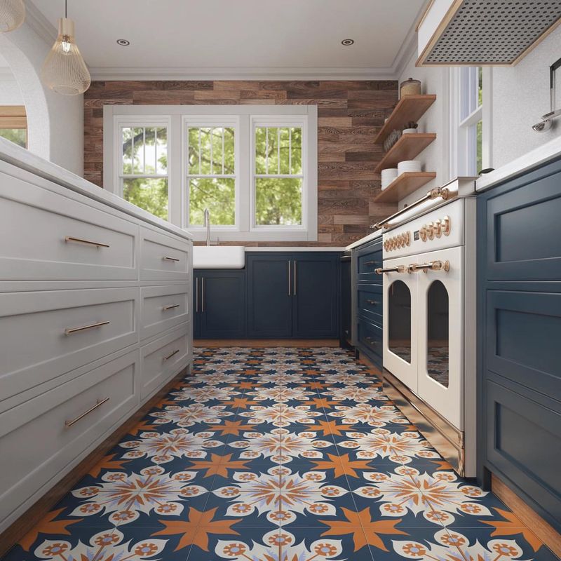 Patterned Floor Tiles