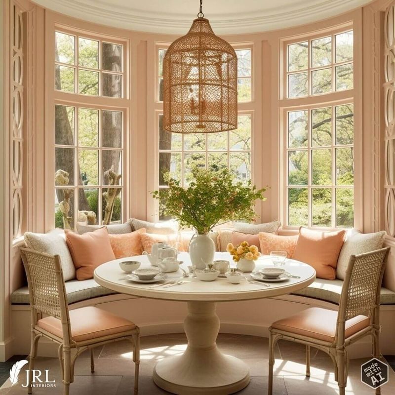 Peach Breakfast Nook