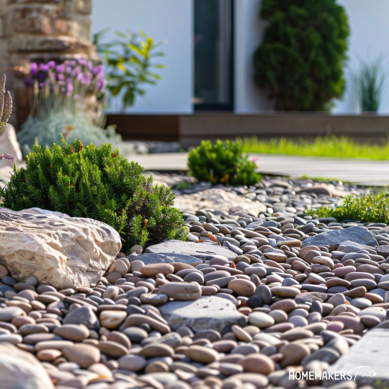 Pebble Garden Bed