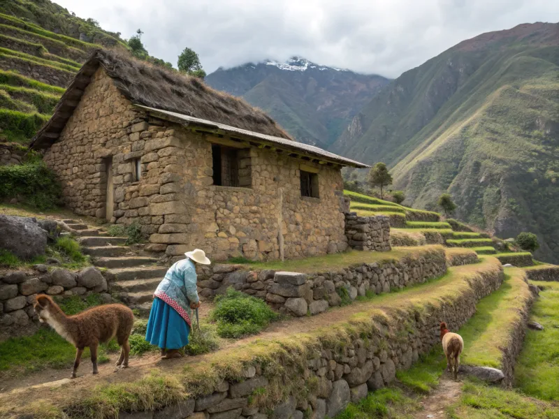 Peruvian Andes Stone House