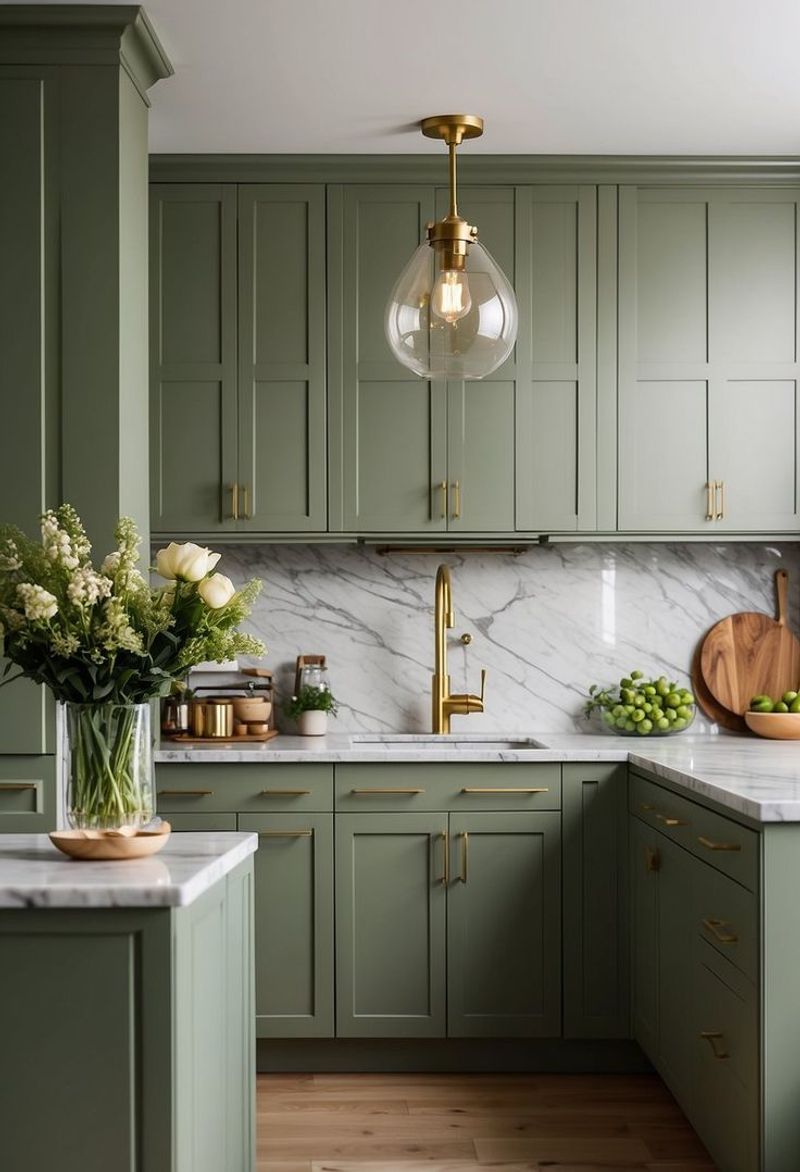 Pistachio Kitchen Cabinets