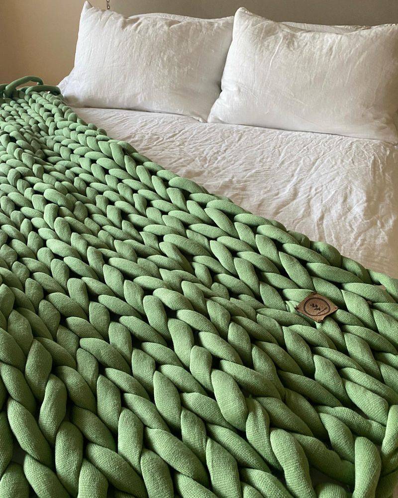 Pistachio Throw Blankets