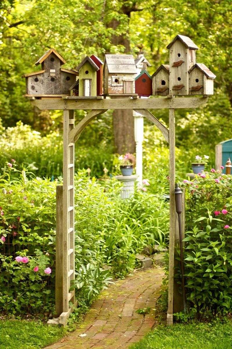 Quaint Birdhouse Village