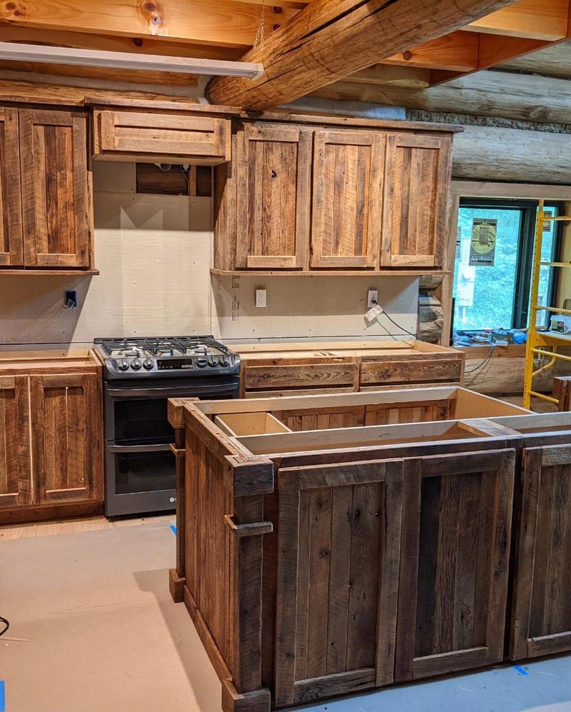 Reclaimed Wood Cabinets