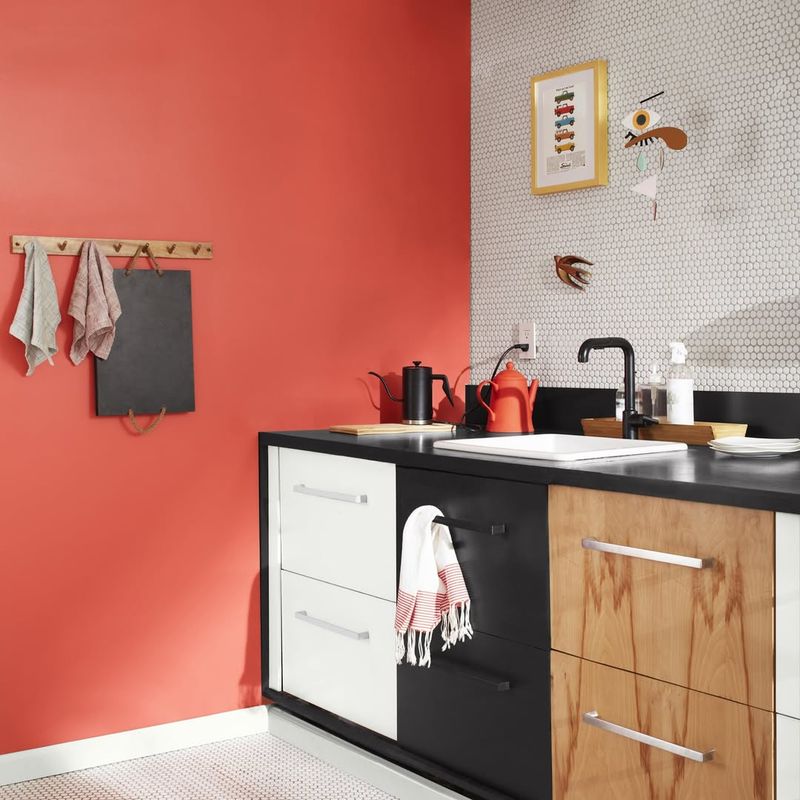 Red Accent Wall