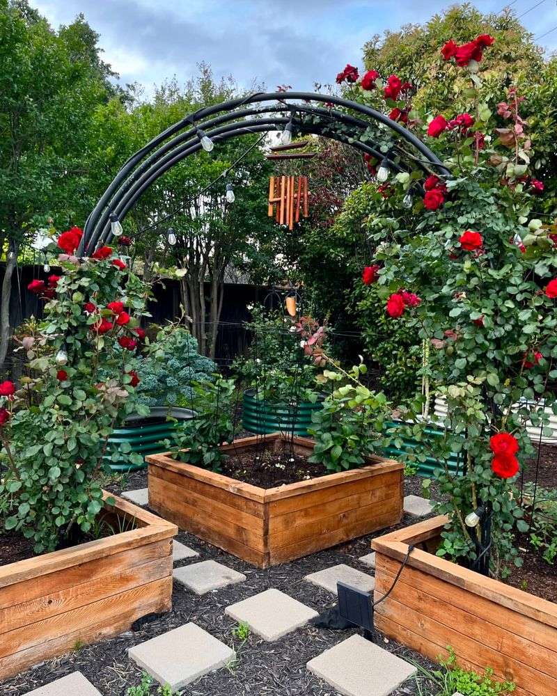 Romantic Flowering Trellis