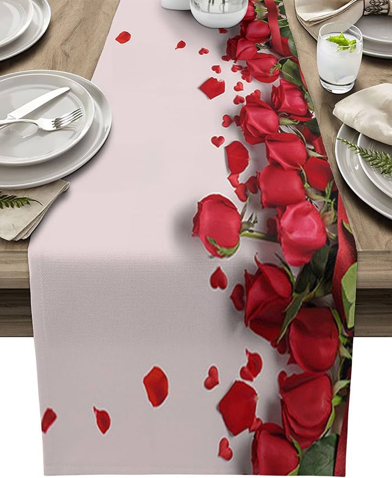 Rose Petal Table Runner