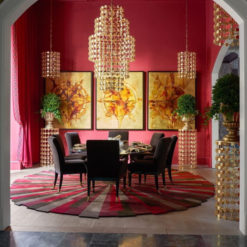 Ruby Red Dining Room