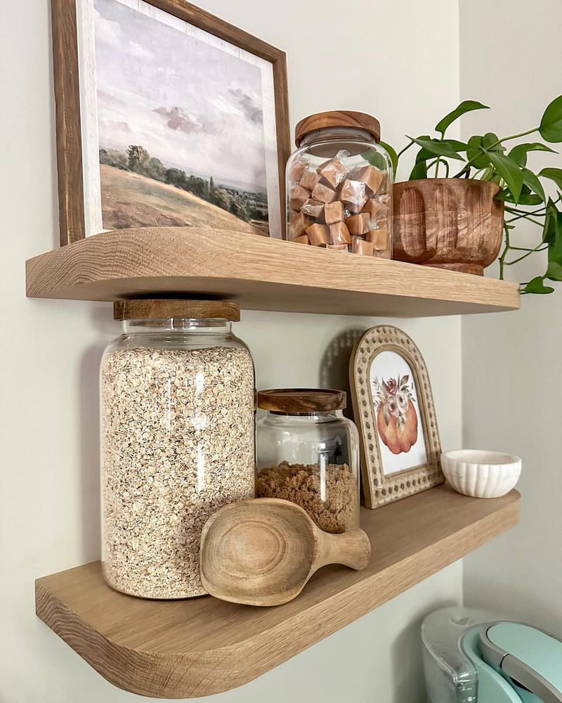 Rustic Floating Shelves