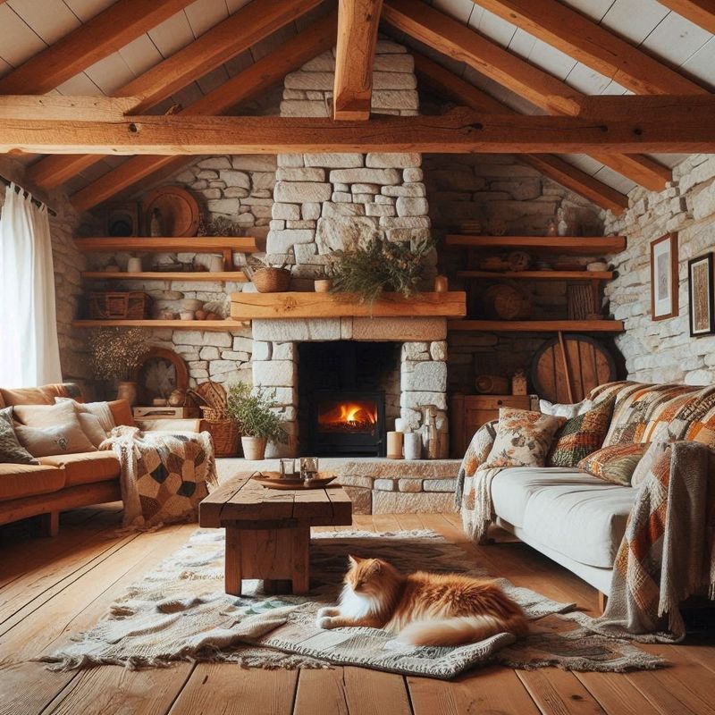 Rustic Living Room Charm