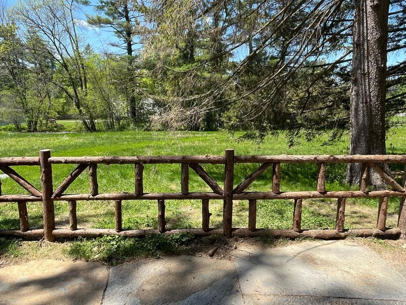 Rustic Log Fence