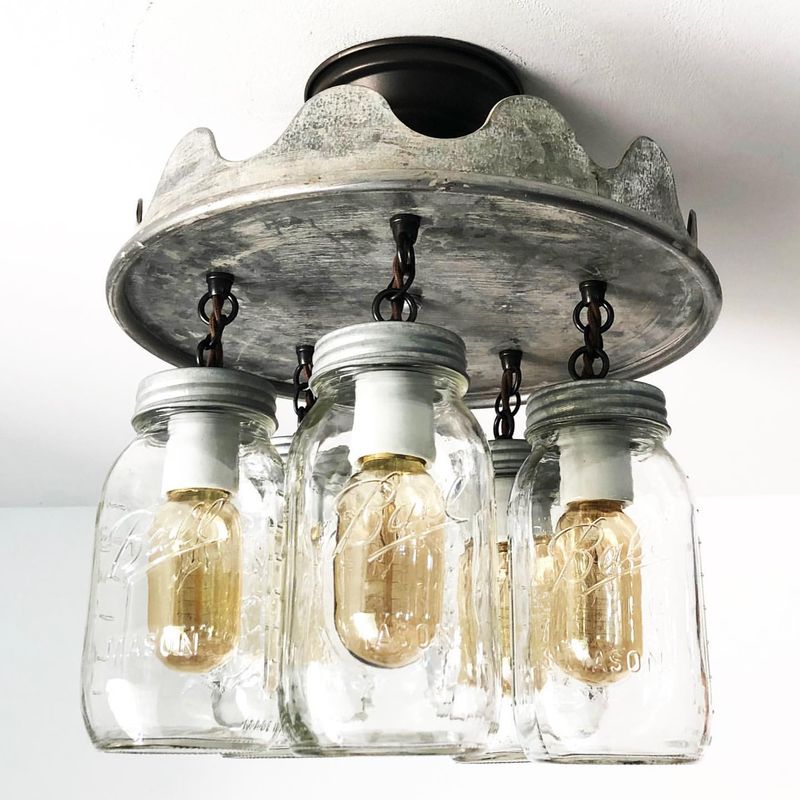 Rustic Mason Jar Lights