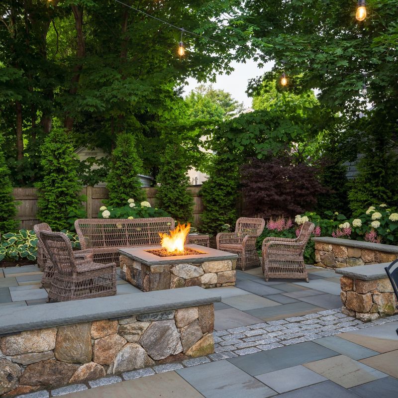 Rustic Stone Fire Pits