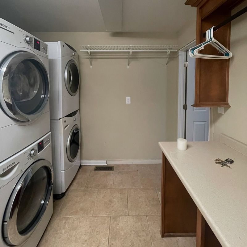 Separate Laundry Rooms