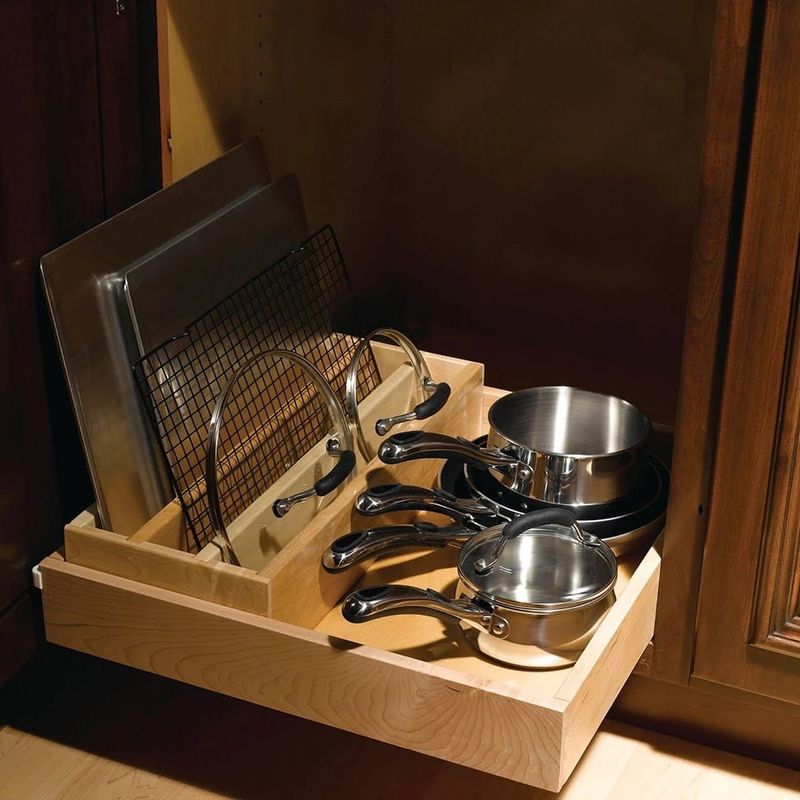 Slide-Out Cookware Tray