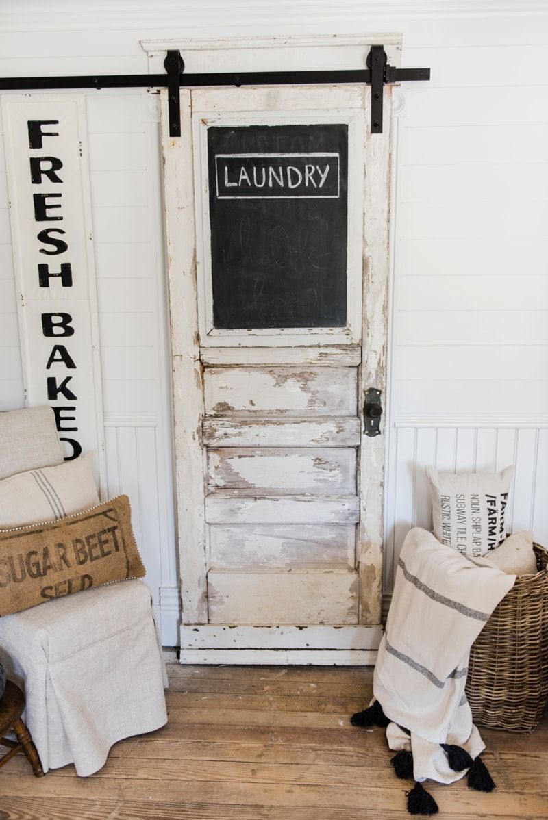 Sliding Chalkboard Barn Door