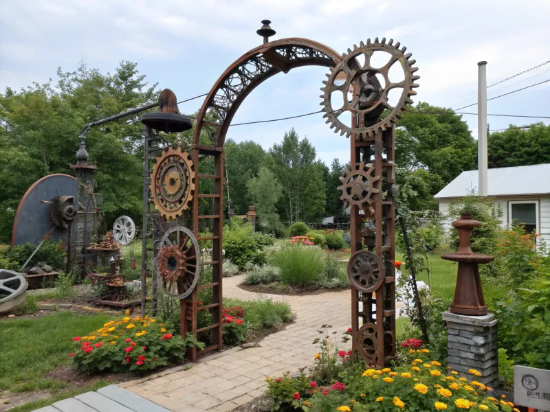 Steampunk Industrial Arch