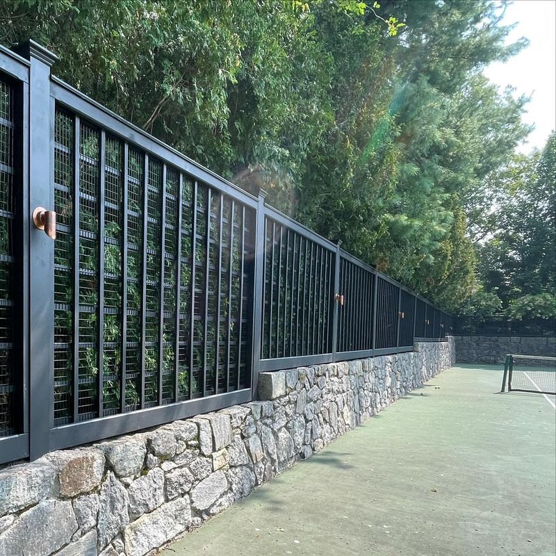 Stone Accent Fence