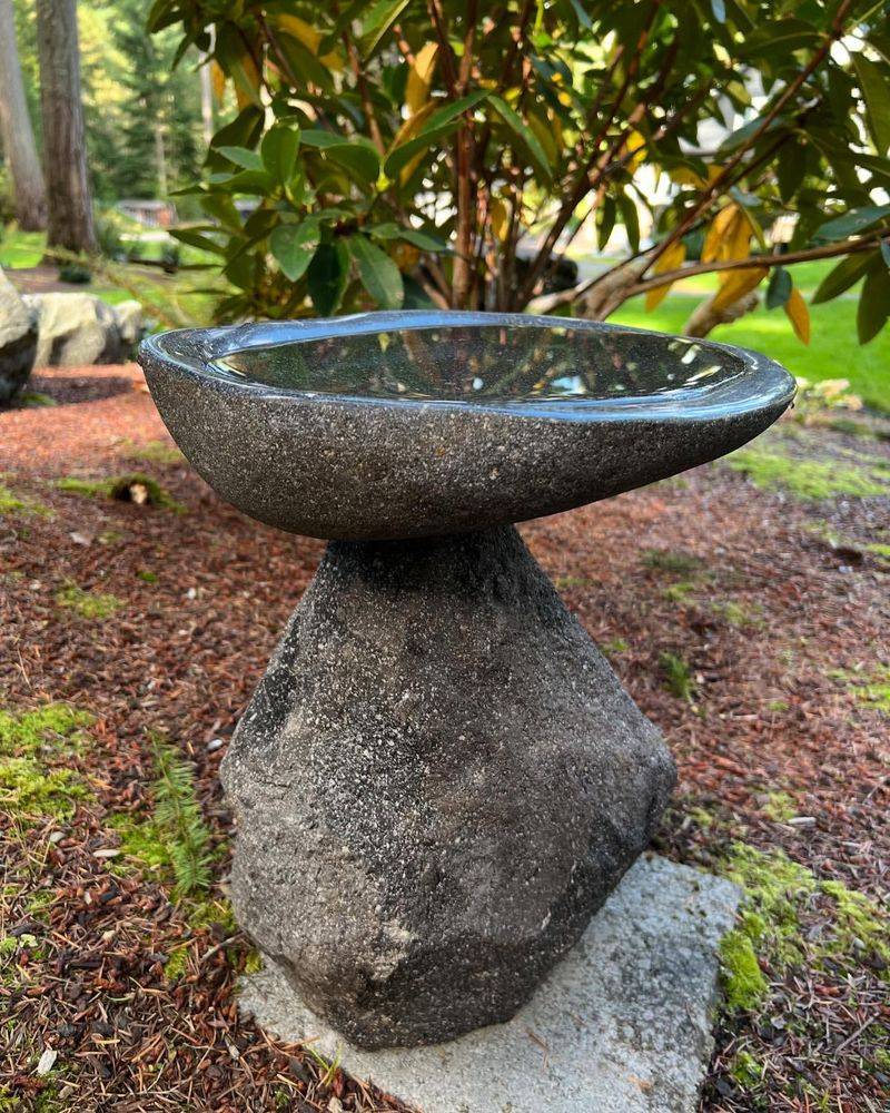 Stone Bird Bath