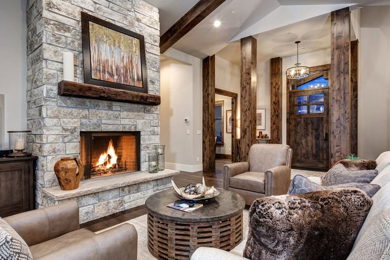 Stone Fireplace