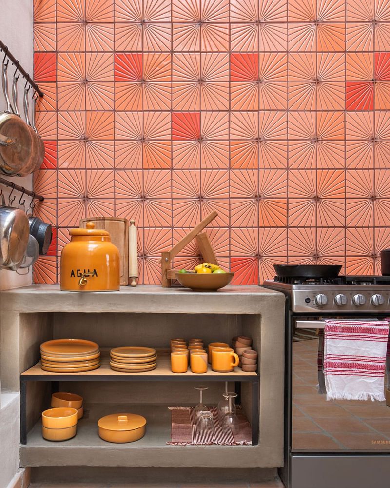 Sunset Orange Splashback