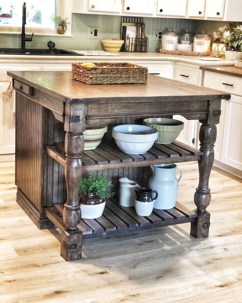 Table with Built-In Storage