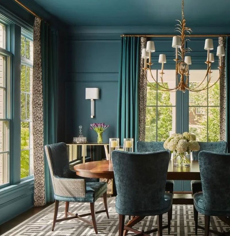 Teal Dining Room