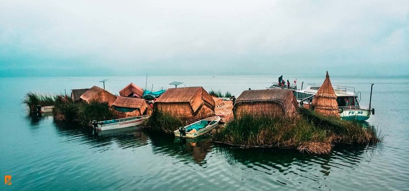 The Floating House on Lake Titicaca