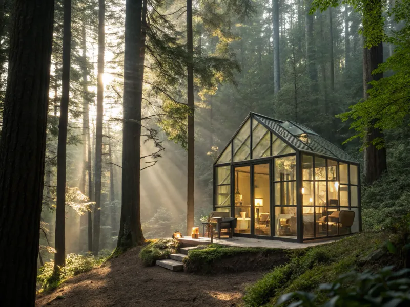 The Glass House in the Woods