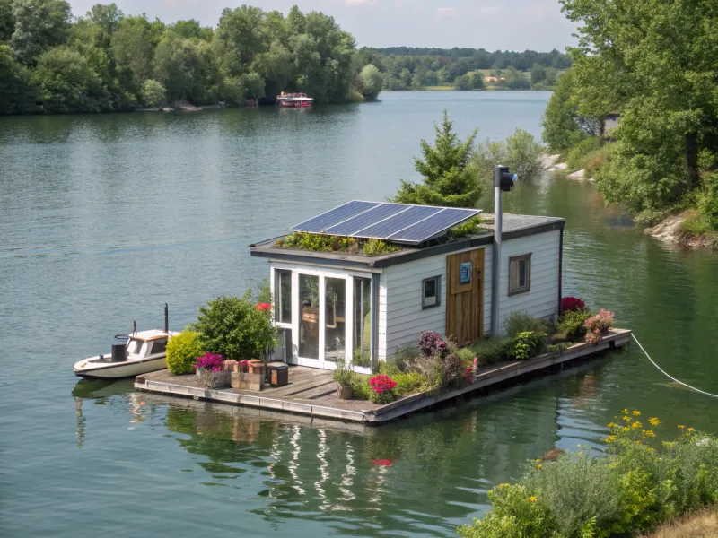 Tiny Floating Island Home