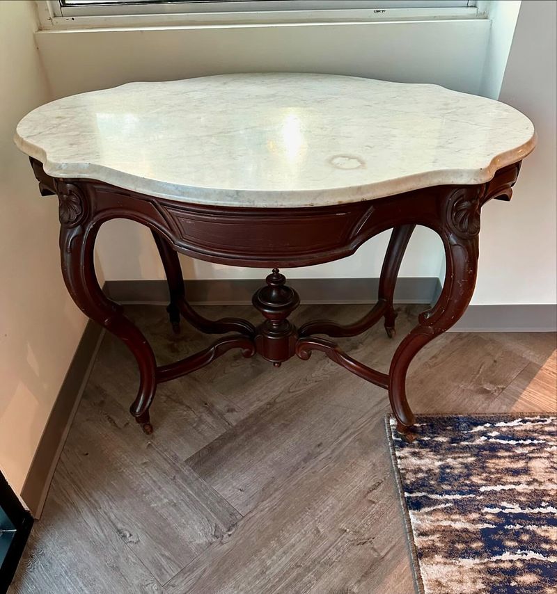 Victorian Marble Top Table