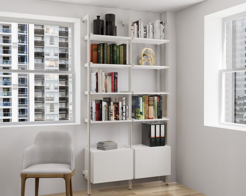 Wall-Mounted Bookshelves