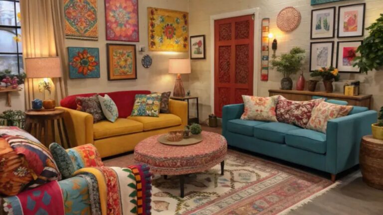colorful living room