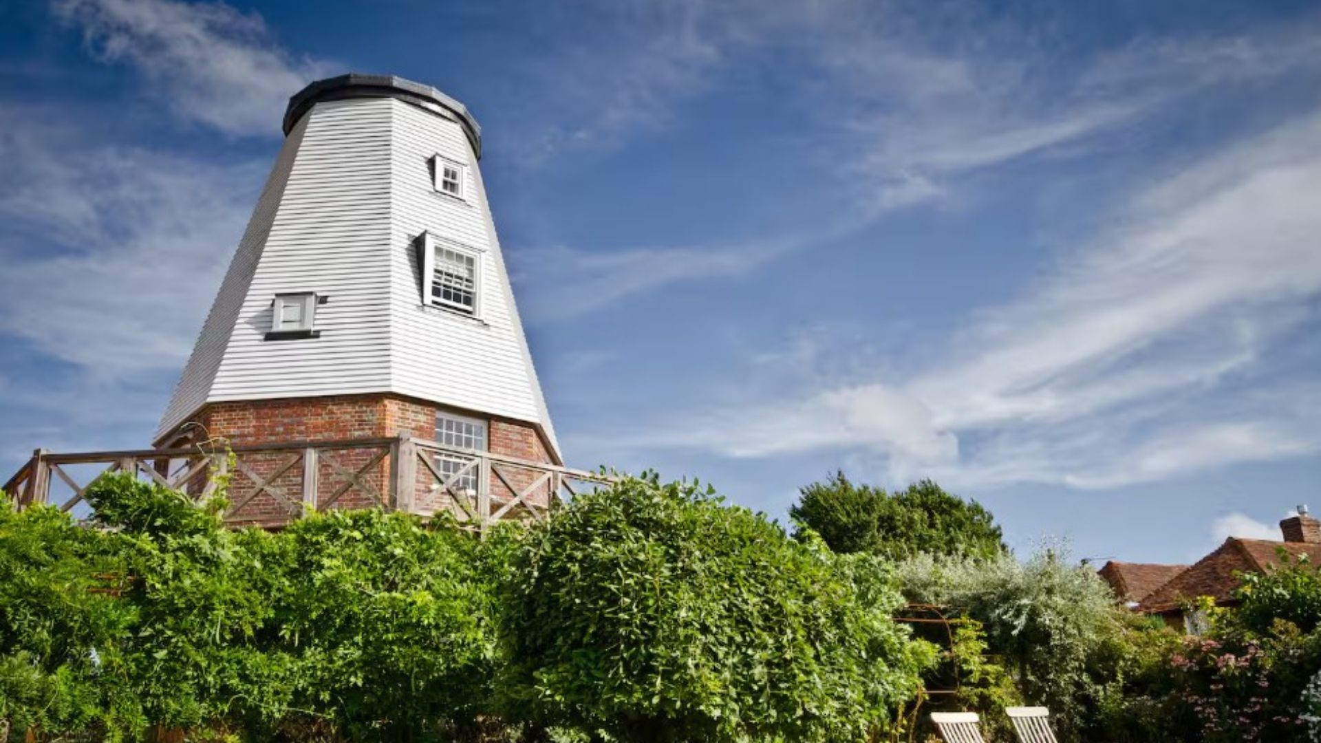 exterior of a renovated windmill